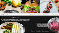 Gastronomie Website Beispieldesign